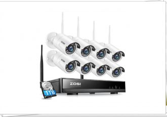 ZOSI 8-Channel 1080p Wireless Security Cameras NVR System
