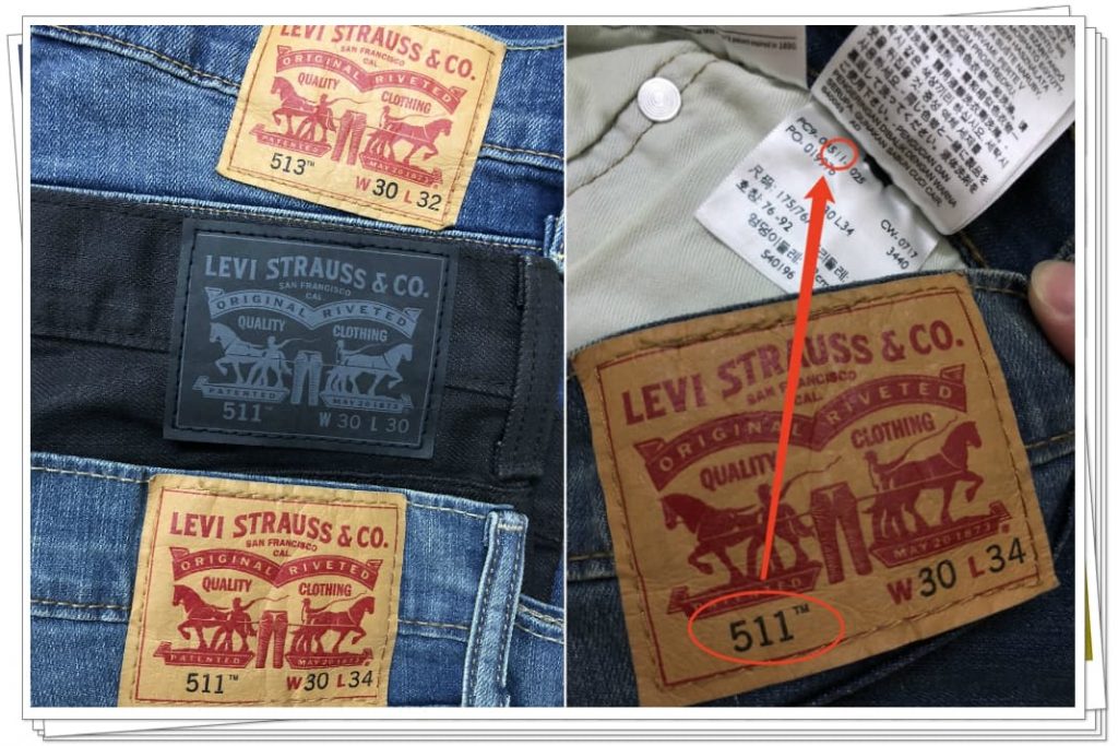 levi's the original jeans label