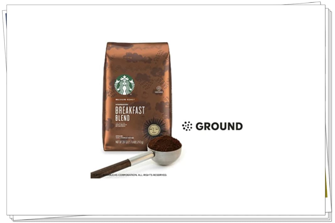 Starbucks Breakfast Blend Medium Roast Ground Coffee, Character & Perfect
